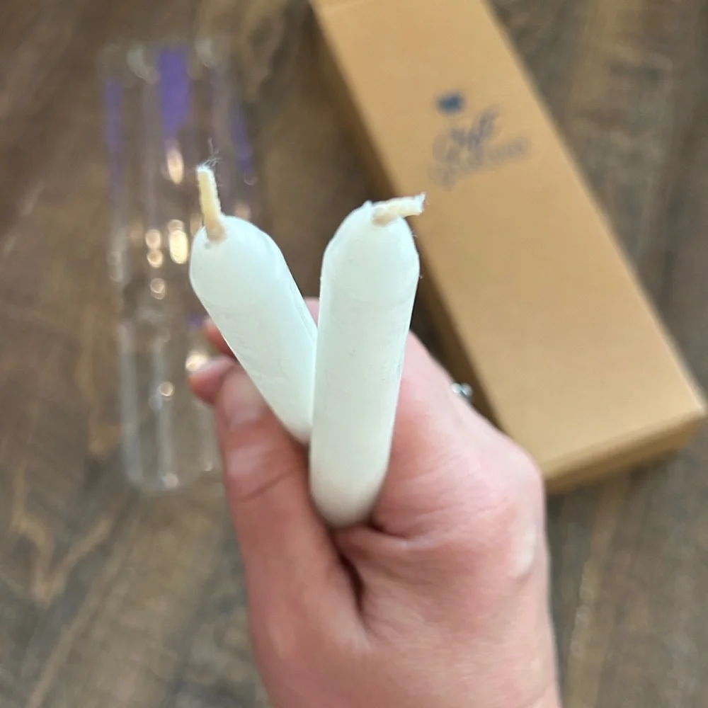 Avon Springtime Bunny Collection Taper‎ Candles. Never used